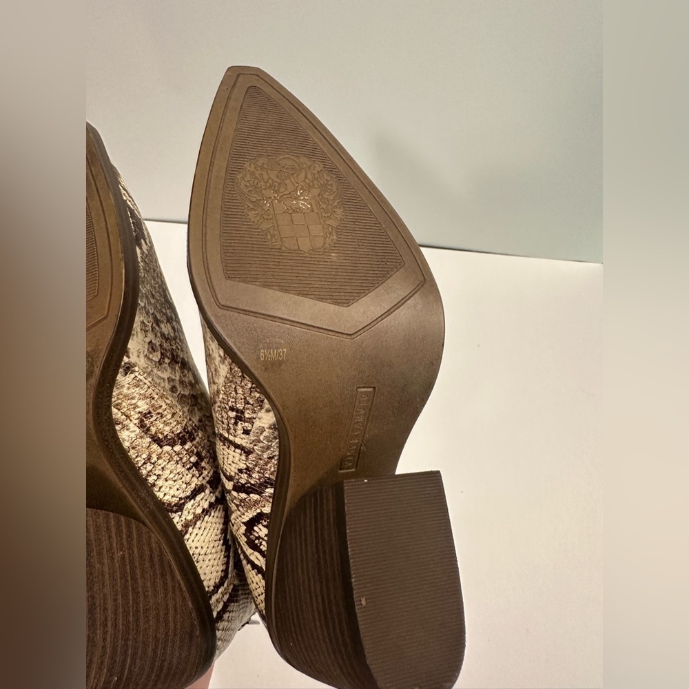 Vince Camuto Gradina Booties Snake Print Size 6.5 - Picture 11 of 15